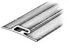 Profilo paracolpi 3,5x60x16 mm grigio