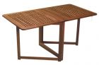 Tavolo teak pieghevole 78x145x70 cm