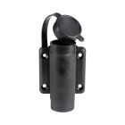 Basetta nylon nera a parete 3 contatti