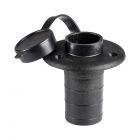 Basetta plastica nera incasso piano 2 contatti