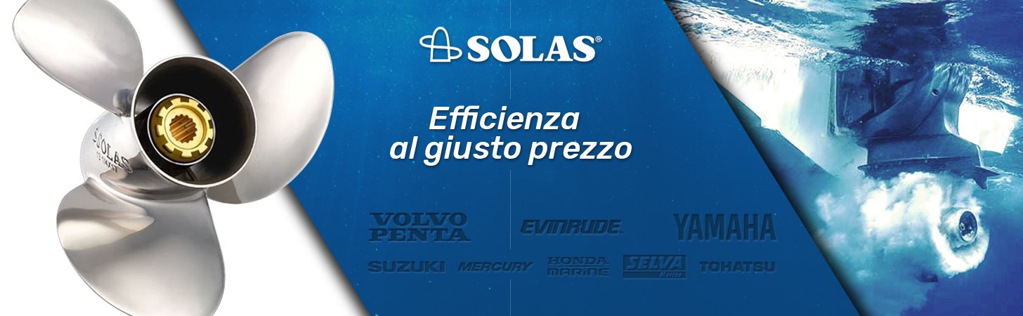 Eliche Solas compatibili con una grande varietà di motori; efficienza al giusto prezzo